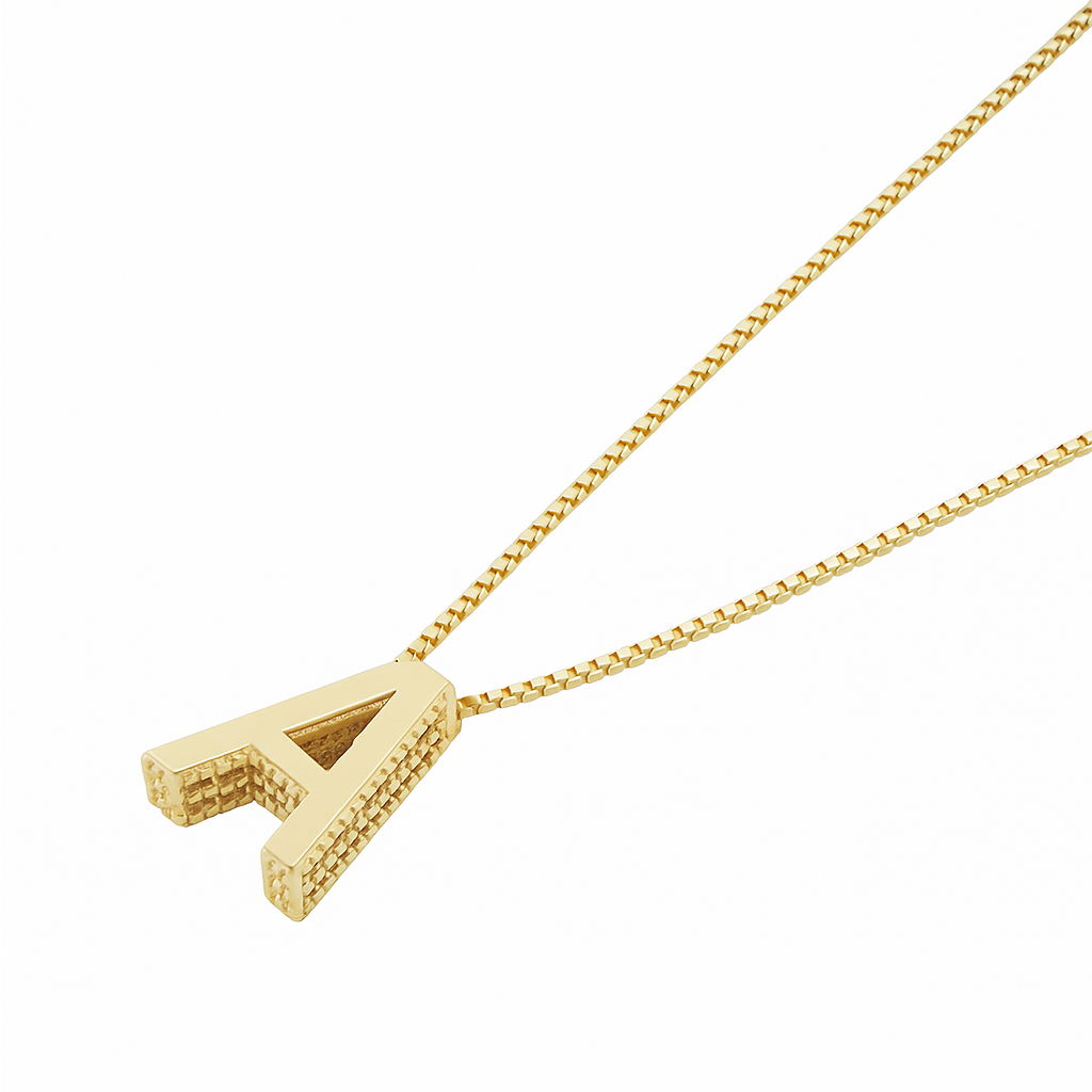 Gold Initial Necklace
