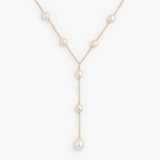 Women’s Vintage Dangling Pearl Necklace