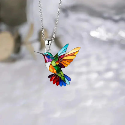 Stunning Hummingbird Pendant Necklace