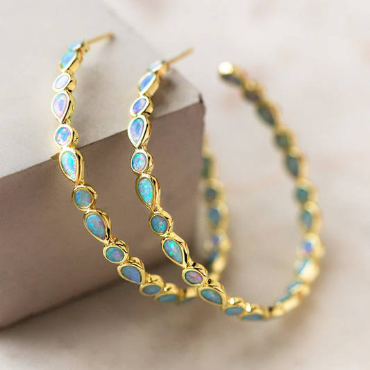 Elegant Gold Circle Earrings